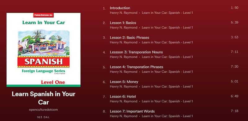 Spanish Podcast Learn Spanish in Your Car