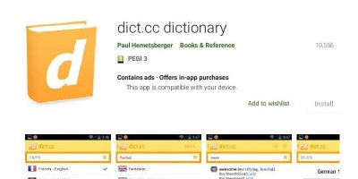 learn spanish dictionary dictcc dictionary app