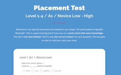 Placement test